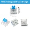 Dmopipp Keyboard Switches, 12PCS Blue Keyboard Clicker Replacement 3 PIN
