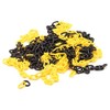 Perel 10m 6mm Black Yellow Plastic Barrier Chain for Marking,