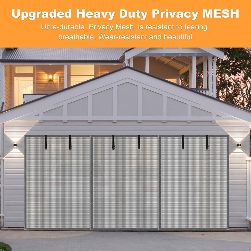 LIAMSTPrivacy Garage Door Screen Blackout for 1 Car Garage-10x10T Privacy