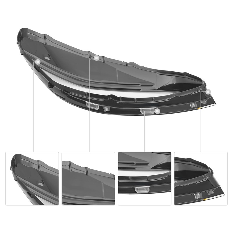 Headlight Lens Cover Compatible with 2024 2025Tesla Model 3, Direct