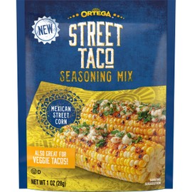Ortega Street Taco Seasoning Mix, Mexican Street Corn, 1 Ounce (Pack of 12)