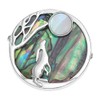 Brooch Lapel Pin Inlaid With Sustainable Ethically Sourced Abalone Shell