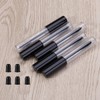 Ipetboom 5pcs Empty Eyelash Cream Tubes Black Lid Portable Mascara