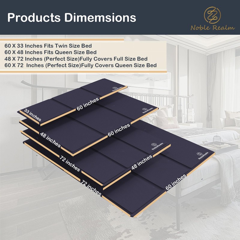 NobleRealm® 𝗕𝗲𝘁𝘁𝗲𝗿 𝗦𝗶𝘇𝗲 Sleeper Sofa Board | Queen Bunkie Board