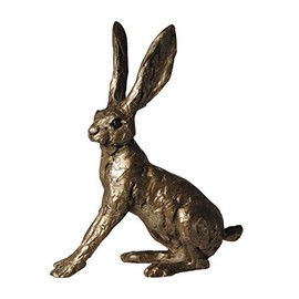 Ted Hare Alarmed Bronze sculpture 16cm - sculptor Thomas Meadows - Frith