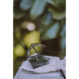 Ring box, Glass ring box, Proposal ring box Engagement ring box, Ring holder (Copper)