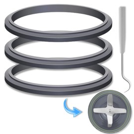 Blender Gasket Replacement 3 Pcs with 1 X Crochet Hook for Nutribullet Gasket Replacement Nutribullet Replacement Parts for Nutribullet Blender 600W and Nutribullet Pro 900W
