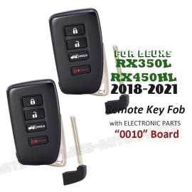 KeylessAutoParts 2x HYQ14FBB for Lexus RX350l RX450hl 2018 19 2020 2021 Remote Smart Key Fob 0010