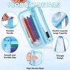 veyaltedl Mesh Transparent Pencil Case,Grid Mesh Pen Case with Zipper,1PCS