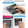 HoRiMe Number Pad for Laptop - Rechargeable Wireless Number Keypad