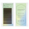 ANNAFRIS Eyelash Extensions, 3D Brown, 0.07 C, 8-12 mm, Colourful