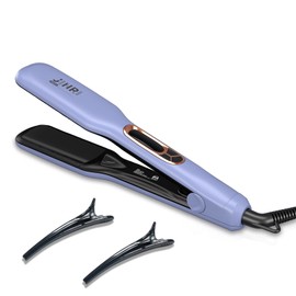 JINRI Volumizing Hair Iron, Pumped-Up Volume, Adjustable Temp, 360 ° Tail Rotation, Lasting Hair Volume, for Short Or Thin Hair, Dual Voltage（100-240V）, Purple