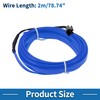 A ABSOPRO 2m EL Wire Cable LED Glow String Light
