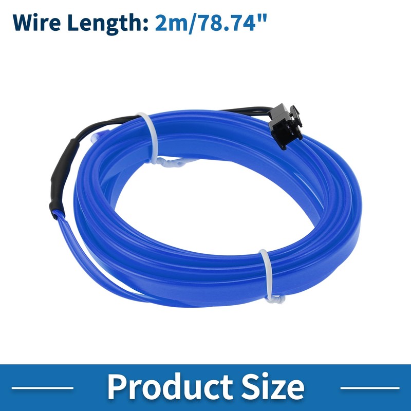 A ABSOPRO 2m EL Wire Cable LED Glow String Light