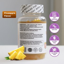 Wins Town Wins Town Vitamin E Gummies 268mg, Pineapple Flavor Gummy Supplements, for Immune Health & Antioxidant Support, for Adults, Men and Women, 60 Count