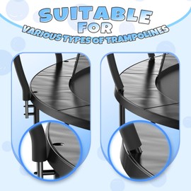 BCAN Trampoline Pad, 12ft 14ft 15ft 16ft Trampoline Replacement Safety Pad, Waterproof Trampoline Accessories Spring Cover
