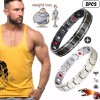 LOMETEB Moda Magnética-turm Terapia Salud Ajustable Pulseras 2piezas