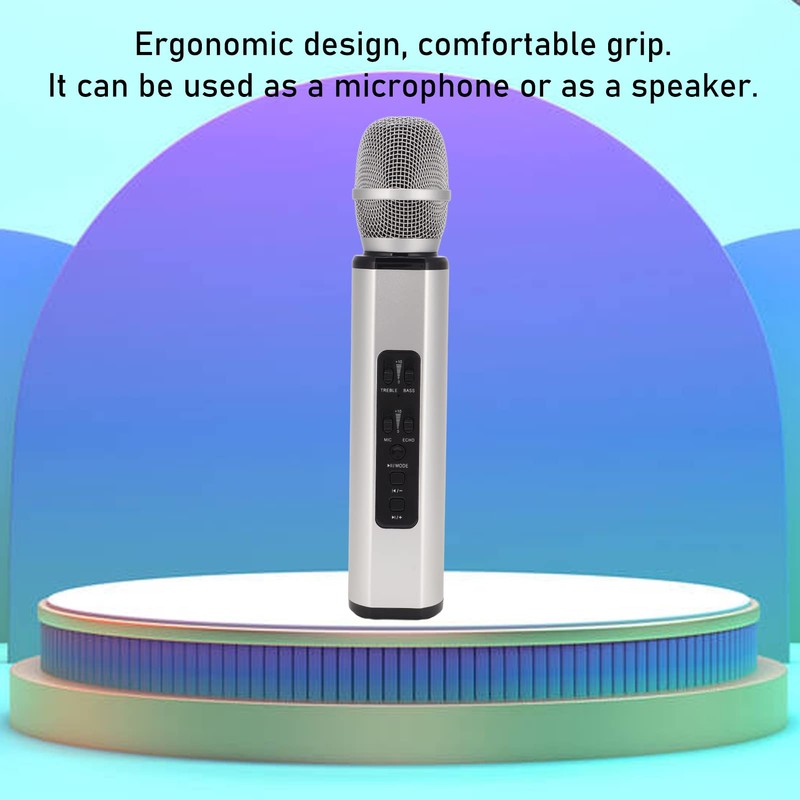 K6 Handheld Microphone, Karaoke Bluetooth Microphone, Portable Noise Cancelling Microphone