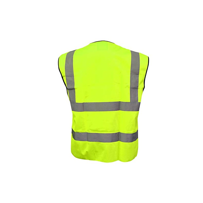 Yellow Hi Vis Hi Viz Safety Vests Waistcoats, Conforms to