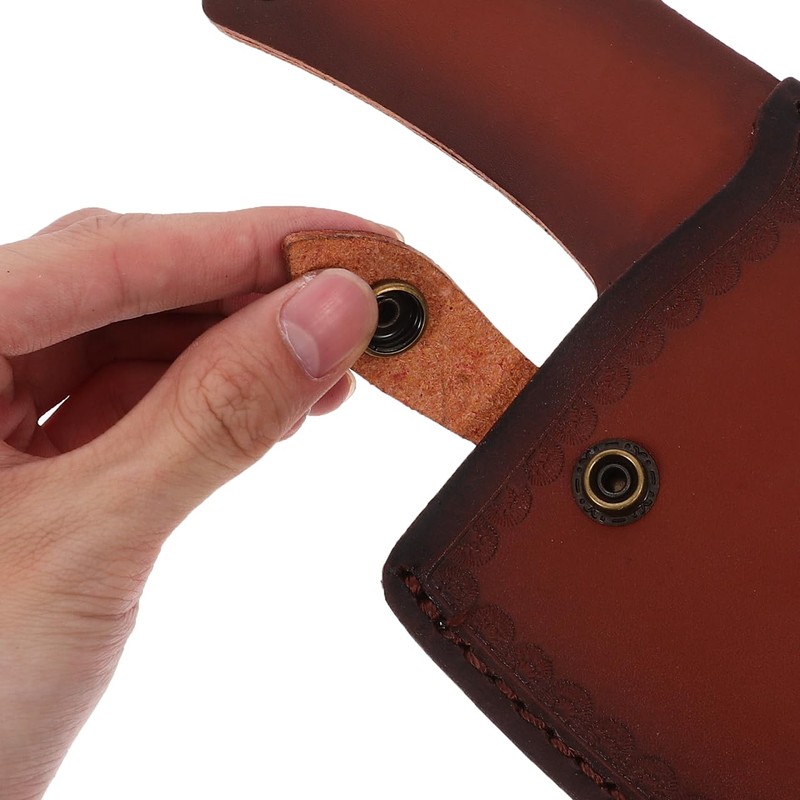 Hemoton Universal Leather Knife Sheath for Kitchen and Outdoor Use,Synthetic