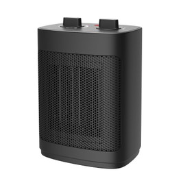 Space Heater 1500W Personal Heater with 2 Heat Settings PTC Element Overheat & Tip Over Protection Thermostat Control for Indoor Use Black