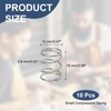 sourcing map Compression Spring 12 mm OD 0.8 mm Wire