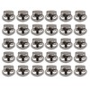 30pcs Metal Cord Lock End Toggle Double Hole Spring Stopper