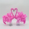 Pink Flamingo Christmas Tree Topper, Fluffy Feather Flamingo Tree Topper,