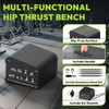 HANDBODE Hip Thrust Bench, Multi-Functional Slip-Free Hip Thrust Machine for