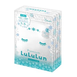 Face Mask, Face Pack, Premium Lulun, Snow (White Vanilla Scented), 7 Sheets x 5 Bags
