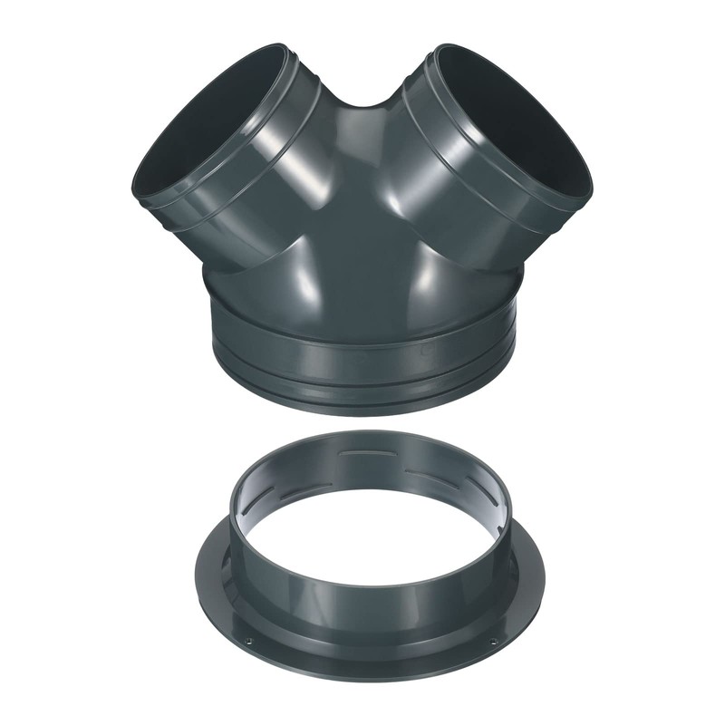 PATIKIL 3 Way Duct Splitter, 4"x4"x6" Y Reducer Connector Air