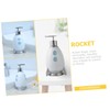 IWOWHERO Manual Lotion Dispenser 400ml Rocket Shape Soap Dispenser Sturdy