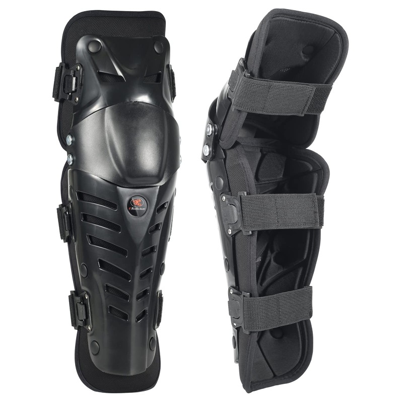 Motorcycle Shin Guards Protective Gear Leg Armor Dual Axis Pivoting
