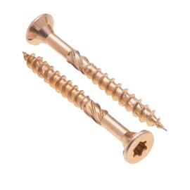 3.5mm Wood Screws (Pack of 500) Self-Tapping Torx Countersunk Head Decking Thread Screws Yellow Carbon Steel Zinc Plated Multi Purpose Timber Use for Woodwork Fence Deck (3.5mm x 35mm)