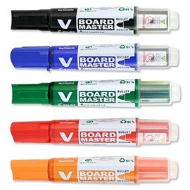Pilot Pack of 3 Sets of 5 Markers Bullet Tip Begreen V Board Master Whiteboards
