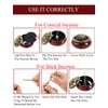 Incense Burner 3 in 1 Ceramic Stick Incense Holder for