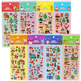 Kodomo Club Snow Kids Christmas Stickers, Pack of 25, 0016302 82734