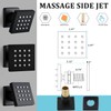 HOMEDEC 2inch Brass Shower Jet Waist Body Spray Massage Showerhead
