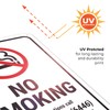 No Smoking to Report Violations Ohio Sign, 10x7 Inches, Rust