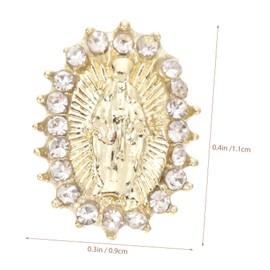 Outanaya 20pcs Shiny Nail Charms for Nail Art DIY Decoration Metal Manicure Jewels Lightweight and Durable Accessories for Elegant at Parties and Daily Wear