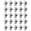 Car Wheel Rivets, 25pcs Plastic Silver Replacement Nuts for AH