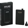 Explorer Bear Black Titanium Camping Pocket Flask with Funnel, 6.8