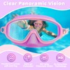 Vvinca Kids Swimming Goggles with Nose Guard