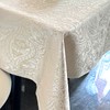 ZIWUROAD Jacquard Rectangle Tablecloth, Thick Kitchen Dining Table Cloth, Waterproof