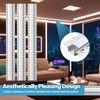 Glooglitter 10 Pack 6.6ft/ 2 Meter Plaster-in LED Channel Trimless