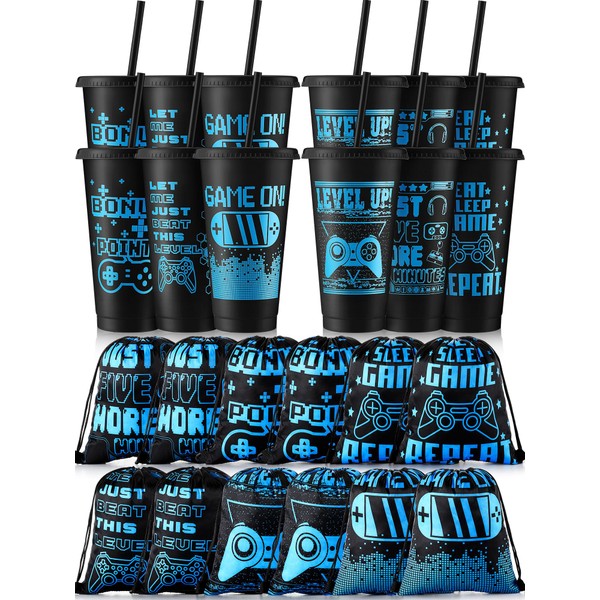 Mifoci 24 Pcs Video Game Party Favors, 12 Video Game