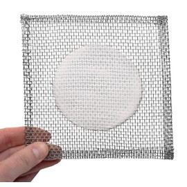10PK Iron Wire Gauze Squares, 5x5" - 3" Ceramic Center - 100% Free of Harmful Chemicals, Asbestos Free - Eisco Labs
