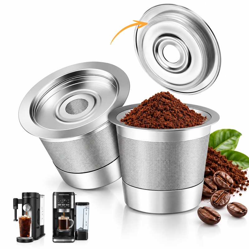 Reusable Coffee Pods for Ninja Coffee Makers – 2-Pack SUS304