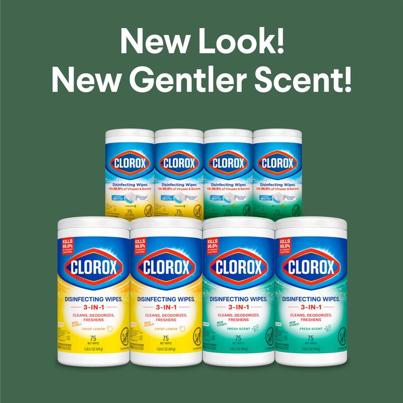 Clorox Disinfecting Cleaning Wipes Variety Pack, 75 Count Each, Pack