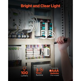 VEVOR Pen Light, 2-Pack 100 Lumens Pocket Flashlight with Clip, IPX4 Waterproof Portable Penlight, Compact and Lightweight for Tight Spaces, Work, Inspection, Emergency, Mechanics, Outdoor Use